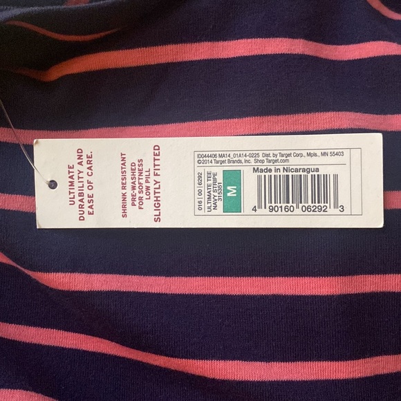 Merona Navy and Pink Ultimate Tee (NWT) - Picture 2 of 2